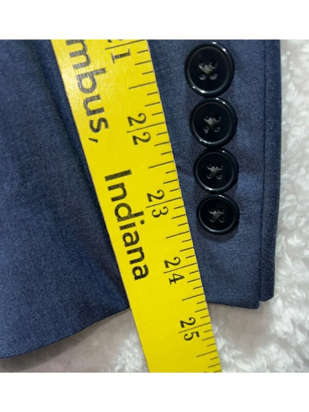 2 pc Calvin Klein Mens Blue Suit Two-Button Blazer 38R w Dress Pants 32W x32 - Picture 6 of 11